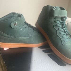 FILA Men's Green High-Top Sneakers